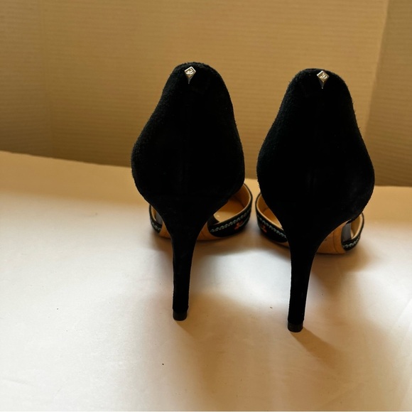 Sam Edelman Women's Black Embroidered Heels - Picture 6 of 7